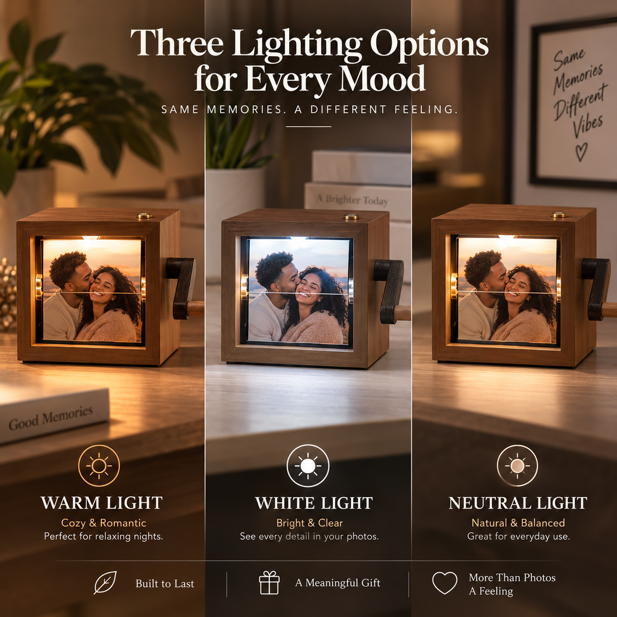 Custom Wooden Memory Flipbook – Personalized Photo Gift